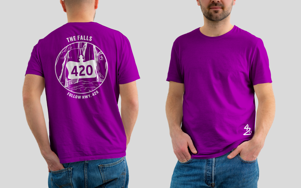 White (purple back)