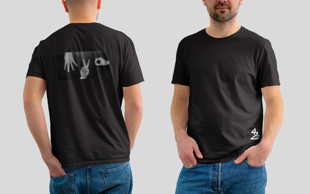 White (black back)