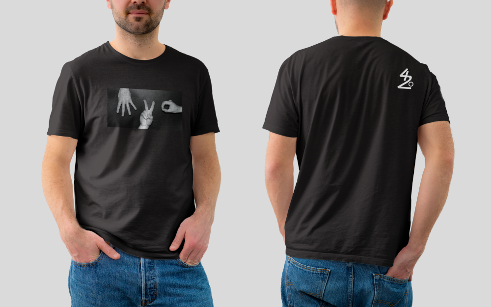 White (black front)