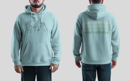 Black (blue hoodie)