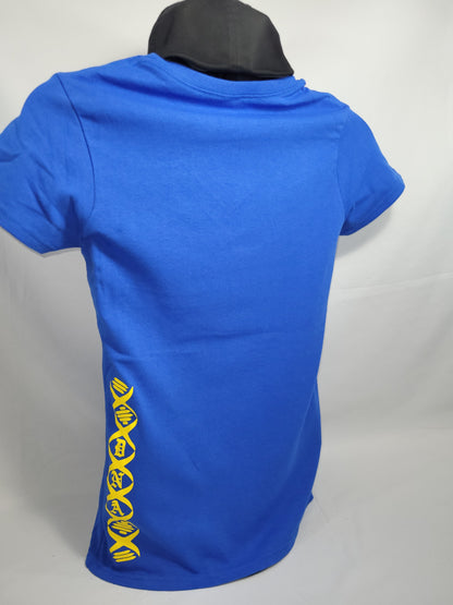 Ladies Cotton Tees (Blue)